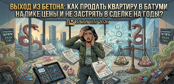 ВЫХОД ИЗ БЕТОНА: КАК ПРОДАТЬ КВАРТИРУ В БАТУМИ НА ПИКЕ ЦЕНЫ И НЕ ЗАСТРЯТЬ В СДЕЛКЕ НА ГОДЫ?