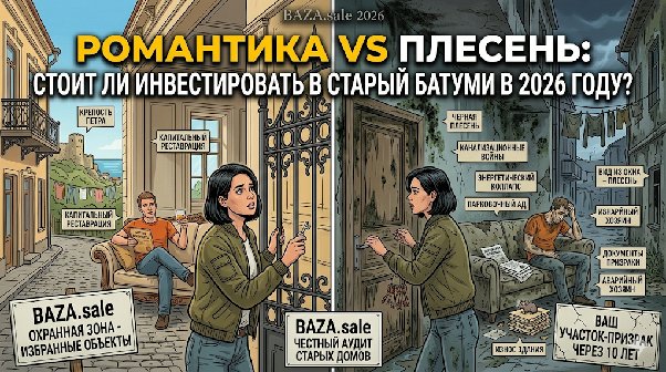 РОМАНТИКА VS ПЛЕСЕНЬ: СТОИТ ЛИ ИНВЕСТИРОВАТЬ В СТАРЫЙ БАТУМИ В 2026 ГОДУ?