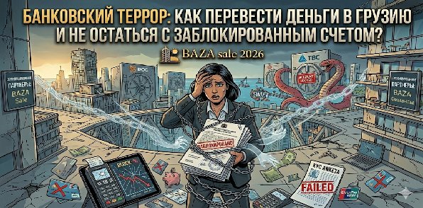 БАНКОВСКИЙ ТЕРРОР: КАК ПЕРЕВЕСТИ ДЕНЬГИ В ГРУЗИЮ И НЕ ОСТАТЬСЯ С ЗАБЛОКИРОВАННЫМ СЧЕТОМ?