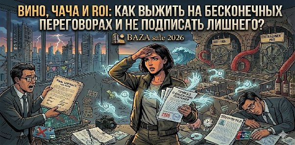 ВИНО, ЧАЧА И ROI: КАК ВЫЖИТЬ НА БЕСКОНЕЧНЫХ ПЕРЕГОВОРАХ И НЕ ПОДПИСАТЬ ЛИШНЕГО?