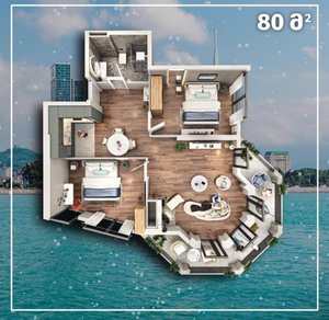 2+1 в Махинджаури, Батуми — 2+1 комн.