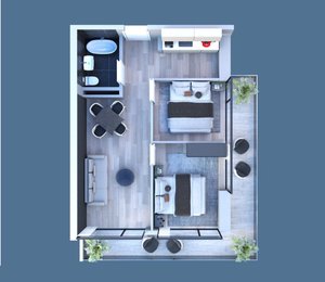 2+1 Grand Tower Кобаладзе 18, Батуми — 2+1 комн.