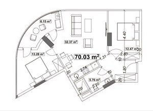1+1 в Optima Residence, Батуми — 2+1 комн.