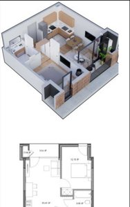 Apartment for sale in Avlabari on Abuladze Street., Тбилиси — 1+1 комн.