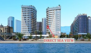 Продается новая квартира с террасой и прямым видом на море, Батуми — Сту комн.