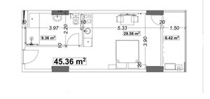Студия в  Optima Residence, Батуми — Сту комн.